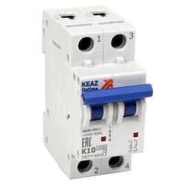 Выключатель автоматический 32А 2П двухполюсный характеристика L 10кА OptiDin BM63-2L32-10-УХЛ3 262642 КЭАЗ от поставщика КабельСпецСтрой