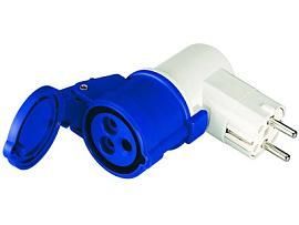 DKC DIS610379 Переходник 16A(2P+E)250В>16A3P230В от поставщика КабельСпецСтрой