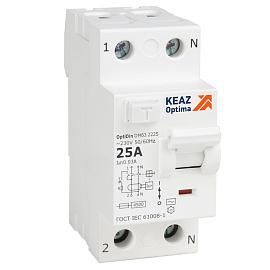 Выключатель дифференциального тока ВДТ (УЗО) без защиты от сверхтоков OptiDin DM63-2363-AC-4,5-УХЛ4 (2P, 63, 100mA) 343896 КЭАЗ от поставщика КабельСпецСтрой